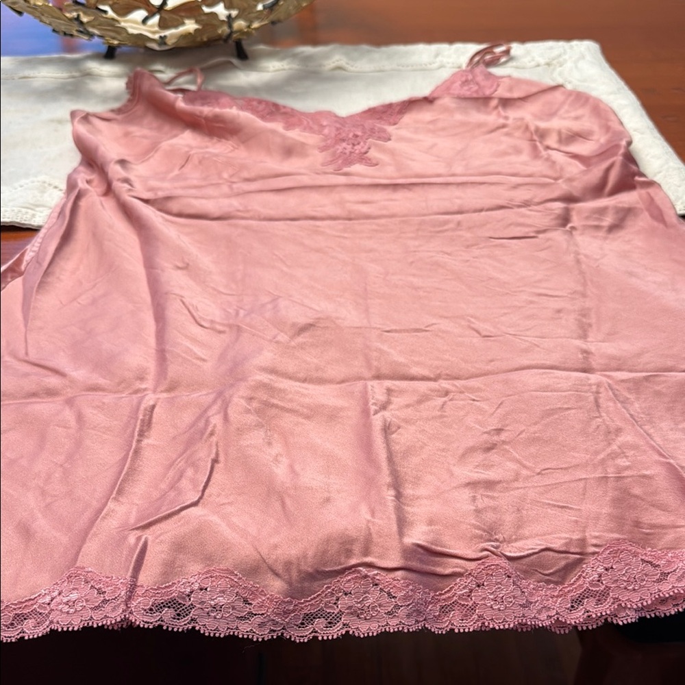 Pink Lace Trim Slip